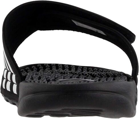 adidas Women's Adissage Slides Sandal, Black/White/Black, 11 in Saudi Arabia