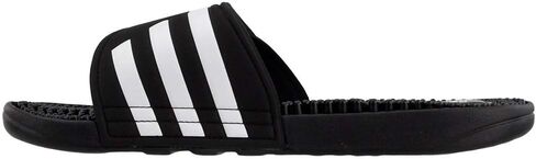 adidas Women's Adissage Slides Sandal, Black/White/Black, 11 in Saudi Arabia