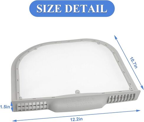 5231El1001C LG Dryer Lint Filter Replacement for Dle5001w Lint Screen Fits Model #Dlex5170w Dlex5101w Dle4870w Lint Screen with Clothes Dryer Lint Vent Trap Cleaner Brush Replaces PS3527575 AP5248138 in Saudi Arabia