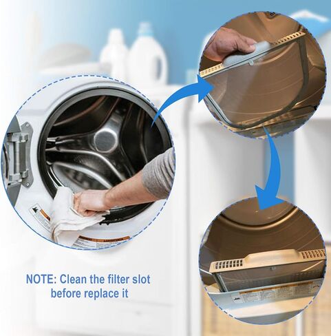 5231El1001C LG Dryer Lint Filter Replacement for Dle5001w Lint Screen Fits Model #Dlex5170w Dlex5101w Dle4870w Lint Screen with Clothes Dryer Lint Vent Trap Cleaner Brush Replaces PS3527575 AP5248138 in Saudi Arabia
