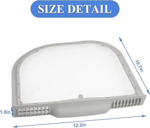 5231El1001C LG استبدال مرشح الوبر لشاشة Dle5001w Lint يناسب الموديل #Dlex5170w Dlex5101w Dle4870w شاشة الوبر مع مجفف الملابس، فرشاة تنظيف تنفيس الوبر تحل محل PS3527575 AP5248138 in Saudi Arabia