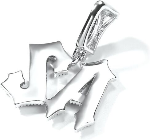 Customized Name Plated Necklace for Men Super Rapper Star Charms Jewelry Iced Out Personalized Brush Font Nameplate Pendant Rock Street Culture, Custom Made Hip Hop Name Capital Initial Letter Chains in Kuwait
