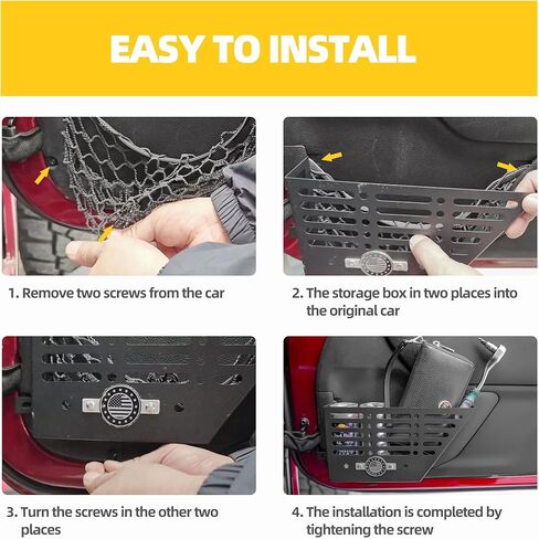 جيوب الباب الأمامية برونكو ، صندوق تخزين الباب الأمامي المعدني لعام 2021-2024 2/4 فورد برونكو ، 2 أجهزة كمبيوتر مثال منظم المنظم مربع موللي ملحقات التوسع الداخلي in Kuwait