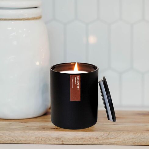 Calyan Wax Co. Candle Wax Candle ، Evergreen + Eucalyptus شمعة معطرة ، 75 ساعة من الحرق ، شموع الصويا العطرية ، شمع الصويا غير السامة والنباتي ، شموع بلود بلود ، in Kuwait