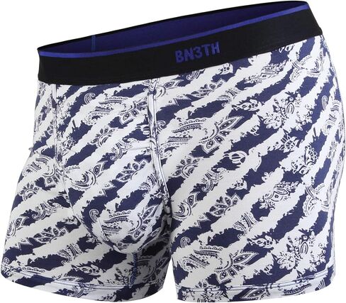 BN3TH Men's Classic Trunk Athletic Boxers - Breathable and Anti-Chafing Underwear with Our Patented Three-Dimensional MyPakage Pouch, Desert Bloom-Dark Navy, Medium in Saudi Arabia