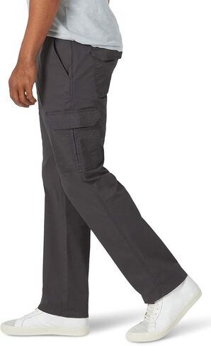 بنطلون كارجو مريح للغاية بقصة مستقيمة من نسيج تويل من سلسلة بيرفورمانس للرجال من ليي in Kuwait