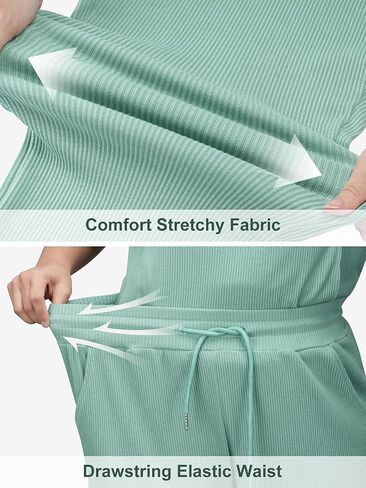 AVAMO Womens Two Piece Sets Stretch Travel Outfits 3/4 Zip Jogger Sets 2 Piece Loungewear Airport Outfits Set with Pockets in Kuwait
