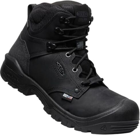 KEEN Utility Men's Independence 6" Composite Toe Waterproof Work Boots, Dark Earth/Black, 12 in Saudi Arabia