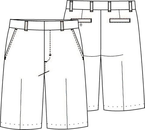 Classroom School Uniforms Boys Flat Front Shorts in Saudi Arabia