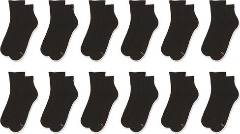 Hanes Men's Big & Tall Cushion Ankle Socks 6-Pack - Shoe Sizes: 13-15 - White in Kuwait