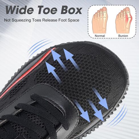 Men's Wide Width Sneakers, Extra Wide Toe Box, Minimalist Barefoot Trail-Running Gym Cross Trainer Shoes, White, Wide in Saudi Arabia