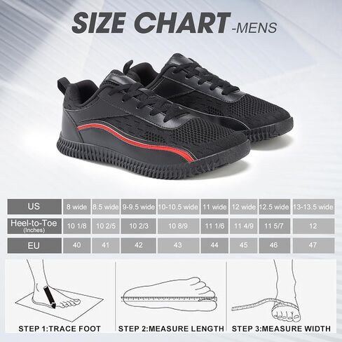 Men's Wide Width Sneakers, Extra Wide Toe Box, Minimalist Barefoot Trail-Running Gym Cross Trainer Shoes, White, Wide in Saudi Arabia