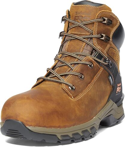 Timberland PRO Men's Hypercharge 6 Inch Composite Safety Toe Waterproof Industrial Work Boot, black full grain leather, 7 Wide in Saudi Arabia
