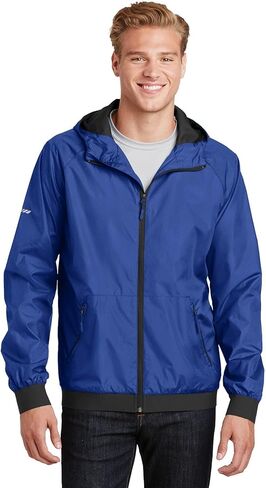 Sport-Tek JST53 Embossed Hooded Wind Jacket in Saudi Arabia