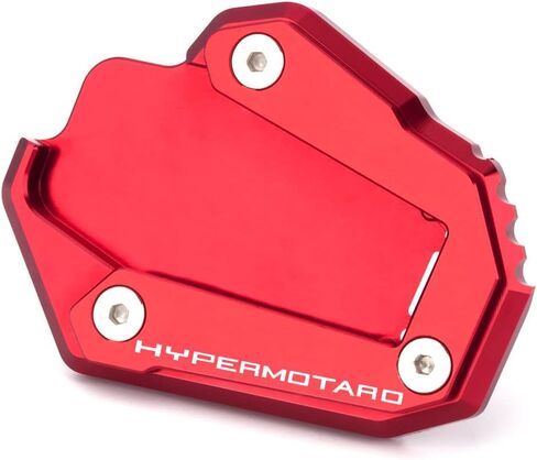 For Ducati Hypermotard 939 SP 2016-2022 Hypermotard 950 SP 2018-2022 Motorcycle CNC Kickstand Foot Side Stand Enlarge Plate Pad Hypermotard939 Hypermotard950 Accessories (red-black) in Saudi Arabia