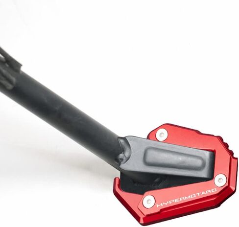 For Ducati Hypermotard 939 SP 2016-2022 Hypermotard 950 SP 2018-2022 Motorcycle CNC Kickstand Foot Side Stand Enlarge Plate Pad Hypermotard939 Hypermotard950 Accessories (red-black) in Saudi Arabia