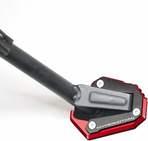 For Ducati Hypermotard 939 SP 2016-2022 Hypermotard 950 SP 2018-2022 Motorcycle CNC Kickstand Foot Side Stand Enlarge Plate Pad Hypermotard939 Hypermotard950 Accessories (red-black) in Saudi Arabia