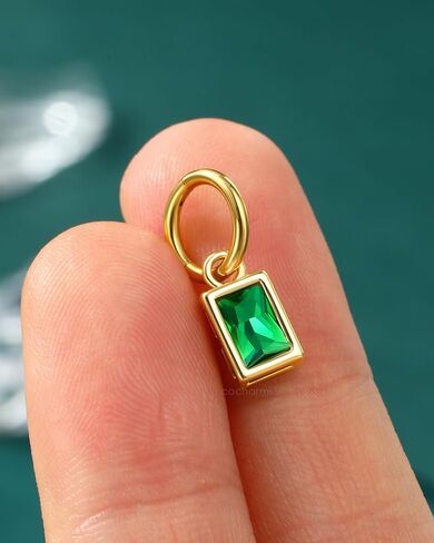 COCHARM 16G Clicker Rook Earrings Gold Plated Rook Piercing Jewelry Stainless Steel Green CZ Helix Eyebrow Piercing Rings Dangling in Saudi Arabia