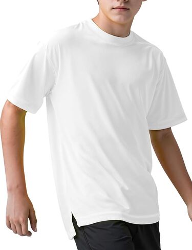 Spring&Gege Boys UPF 50+ Quick Dry Short Sleeve Neon T Shirts Kids Athletic Workout Tees for Boys and Girls in Saudi Arabia