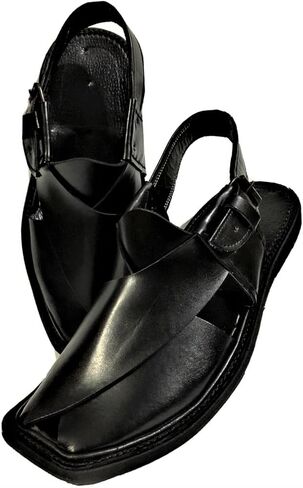 Mens Elegant Design Peshawari Handmade Leather Sandal/Chappal/Flip Flop in Kuwait