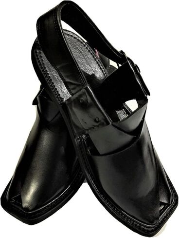 Mens Elegant Design Peshawari Handmade Leather Sandal/Chappal/Flip Flop in Kuwait