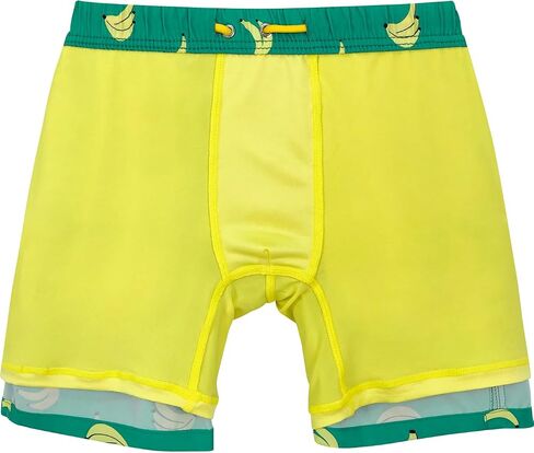 Boys Swimming Trunks with Compression Liner 2 in 1 Quick-Dry Swim Board Shorts with Pockets in Saudi Arabia
