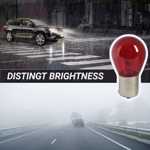 10 PCS Car 1156 Turn Signal Light, P21W 1141 S25 High Brightness Stable Filament Bulb, 12V 21W BA15S Single Contact Bulb Replacement, Miniature Backup Lights for Cars Motorcycle (Amber) in Saudi Arabia
