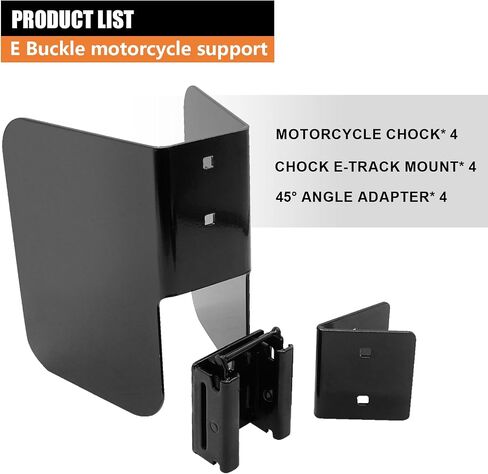 2pack e-track wheel chock للدراجات النارية ، e track dirt bike hecks ، أجهزة إكسسوارات المسار الإلكتروني ، تدعم الإطارات التي تصل إلى 6 بوصات أسود in Kuwait