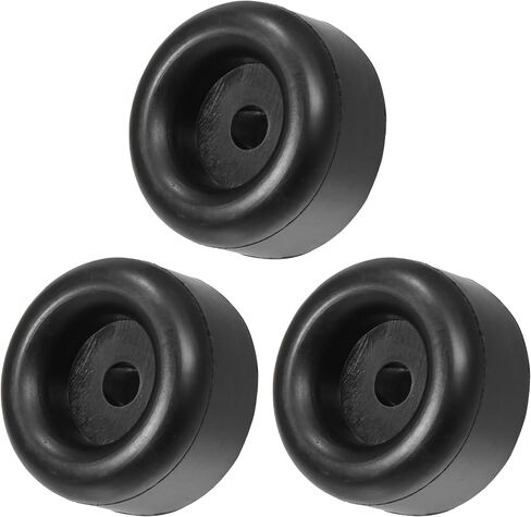 X AutoHaux 4pcs 2.11 "Round Round Feet Bump Stops استبدال Guard Presentive لـ Cargo Truck RV Door Gate Swamp مع فتحات المسمار 2/5" in Kuwait