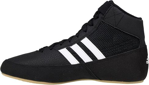 adidas Men's HVC Wrestling Shoe, Black/White/Iron Metallic, 12.5 in Saudi Arabia