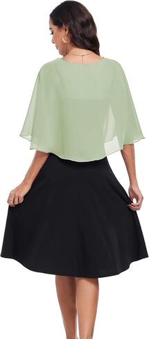 Sheer Shawls and Wraps for Formal Evening Party Chiffon V Neck Capelets for Women Wedding Guest Shawl in Saudi Arabia