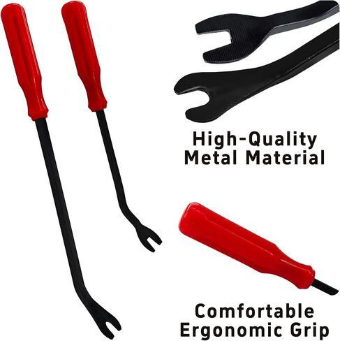 2PCS Plastic Fastener Remover Clip Removal Tool, Car Trim Removal Tool, Fastener Remover Pliers for Automotive Door Panels, Window Trim, Upholstery, Dashboard, Emblems in Kuwait