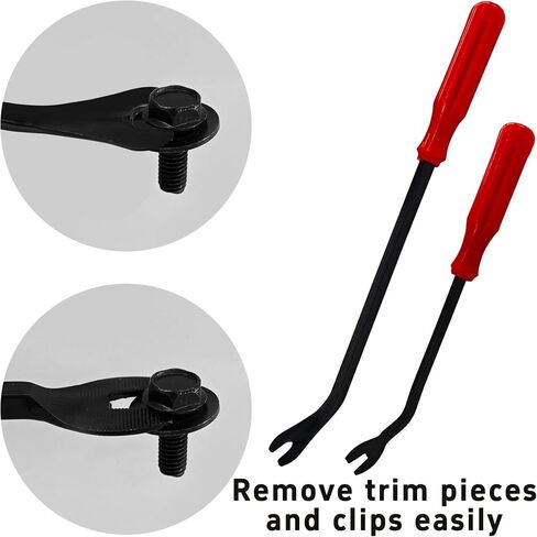 2PCS Plastic Fastener Remover Clip Removal Tool, Car Trim Removal Tool, Fastener Remover Pliers for Automotive Door Panels, Window Trim, Upholstery, Dashboard, Emblems in Kuwait