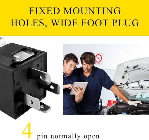 2 PCS 12V 40A Car Relay Harness, 4 Pin Automotive Relay Socket Adapter with Wiring Harness, Relay Wire Socket Connector for Car Truck Motorcycle, Universal Car Accessories in Saudi Arabia