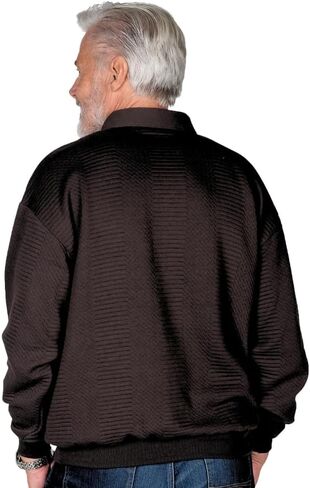 Palmland L/S Solid Textured Banded Bottom Shirt in Saudi Arabia