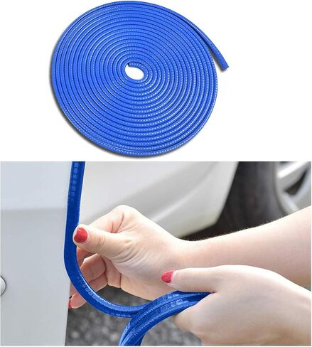 Car Door Edge Guards, 16Ft Rubber Seal Car Door Edge Trim, U Shape Door Edge Protector Guard, Aluminum Weather Proofing Automotive Door Edge Molding Protection for Most Car (Red) in Saudi Arabia