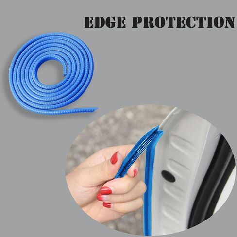 Car Door Edge Guards, 16Ft Rubber Seal Car Door Edge Trim, U Shape Door Edge Protector Guard, Aluminum Weather Proofing Automotive Door Edge Molding Protection for Most Car (Red) in Saudi Arabia