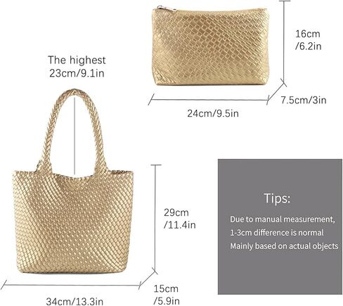 Hand Woven Bag Tote BagS For Women Top Handle Shoulder Vegan Leather Large Travel Beach Hobo Handbag in Saudi Arabia
