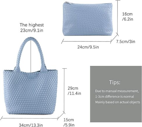 Hand Woven Bag Tote BagS For Women Top Handle Shoulder Vegan Leather Large Travel Beach Hobo Handbag in Saudi Arabia