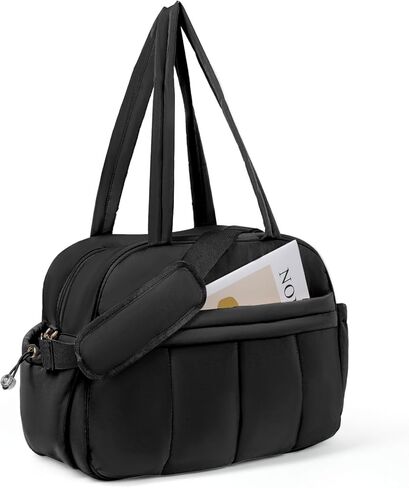 Weekender Bags for Women, Quilted Travel Duffel Bag, Large Puffer Duffle Bag for Travel Gym Overnight Weekend Workout Carry on Bag for Airplanes, Personal Item Travel Bag in Saudi Arabia