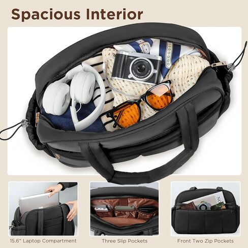 Weekender Bags for Women, Quilted Travel Duffel Bag, Large Puffer Duffle Bag for Travel Gym Overnight Weekend Workout Carry on Bag for Airplanes, Personal Item Travel Bag in Saudi Arabia