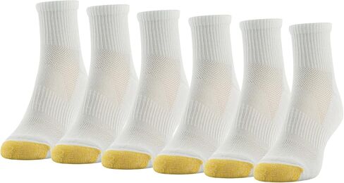 Goldtoe Women's Half Cush Quarter Socks مع شبكة و 6 أضعاف in Kuwait