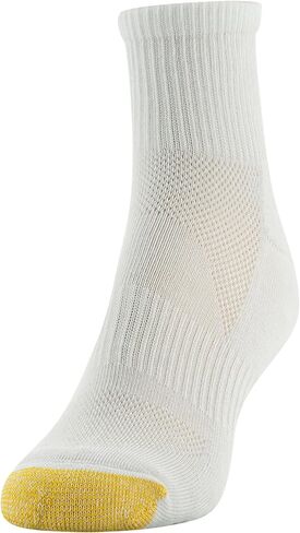 Goldtoe Women's Half Cush Quarter Socks مع شبكة و 6 أضعاف in Kuwait
