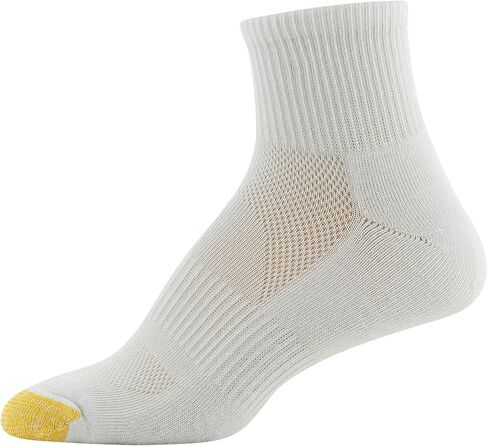 Goldtoe Women's Half Cush Quarter Socks مع شبكة و 6 أضعاف in Kuwait