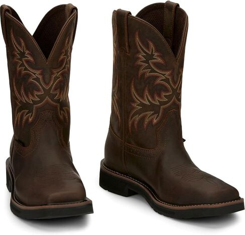 Justin Men's Driller Western Work Boot Steel Toe Tan 8.5 D(M) US in Kuwait