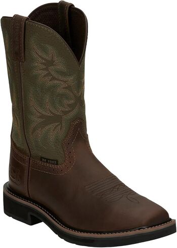 Justin Men's Driller Western Work Boot Steel Toe Tan 8.5 D(M) US in Kuwait