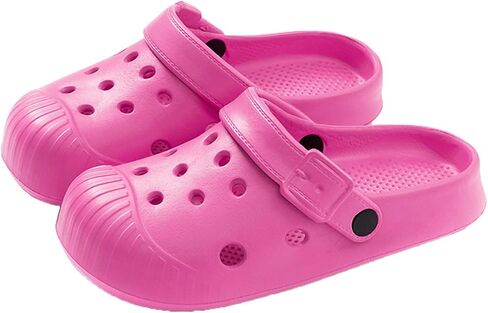 Anti-Collision Garden Clogs for Women and Men, Non-Slip Sandals, Slip On Work Shoes Heel Strap Mules Lightweight Shower Slippers Beach Indoor Outdoor Casual Wear Soft Air Cushion Sole Slides in Kuwait