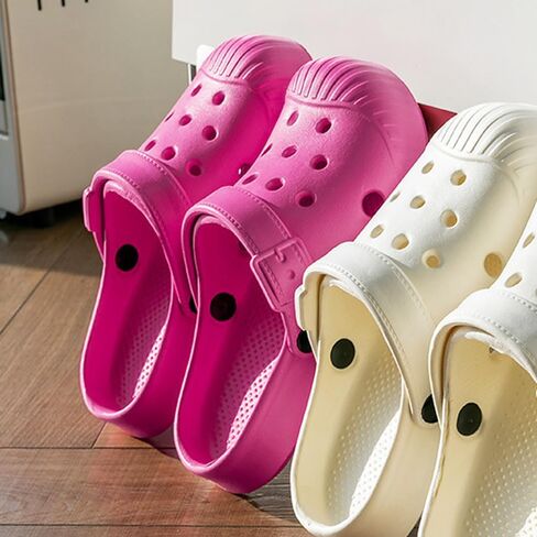 Anti-Collision Garden Clogs for Women and Men, Non-Slip Sandals, Slip On Work Shoes Heel Strap Mules Lightweight Shower Slippers Beach Indoor Outdoor Casual Wear Soft Air Cushion Sole Slides in Kuwait