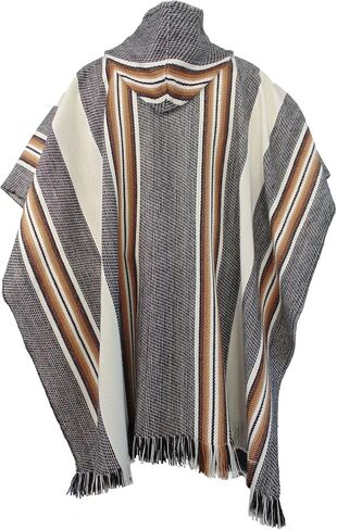Gamboa Alpaca Poncho Men Hippie Clothes for Men Wool Poncho Men Pancho Men Mens Poncho Cloak with Hood Men Ponchos Adult Mexican Poncho Sweater Panchos in Saudi Arabia