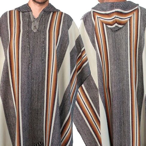 Gamboa Alpaca Poncho Men Hippie Clothes for Men Wool Poncho Men Pancho Men Mens Poncho Cloak with Hood Men Ponchos Adult Mexican Poncho Sweater Panchos in Saudi Arabia
